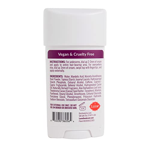 Lume Deodorant Cream Stick Underarms and Private Parts Aluminum