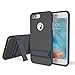 iPhone 7 Plus (5.5 inch) Case, ROCK MOOST [Royce Series] Dual Layer Shockproof Thin & Slim Case With Kickstand for iPhone 7 Plus (2016) (5.5inch) [Black / Navy Blue]