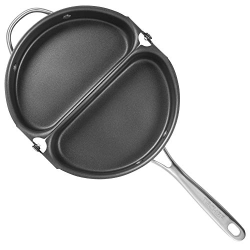 TECHEF Frittata and Omelette Pan, Double Sided Folding Egg Pan, Made