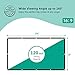 EleTab 120 inch Projector Screen Portable 16:9 HD Outdoor Indoor Projector Movies Screen Foldable Anti-Crease for Home Theater Support Front and Rear Projection
