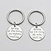 IDLAN Mother Daughter Keychain Set of Two Quote Keychain Mother Daughter Gift
