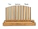 Toughard Bamboo Compact Foldable Bread Slicer Cutting Guide with Crumb Catcher Tray for Homemade Bread, Loaf Cakes & Bagels, 3 Thickness Slices Adjustable (New Version)