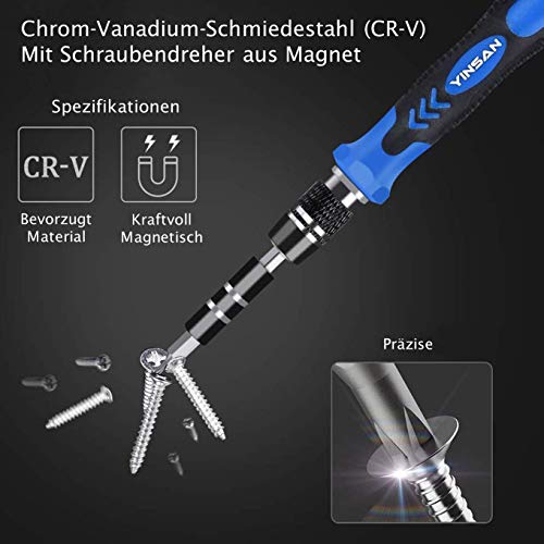 YINSAN Feinmechanik Schraubendreher Set, 120 teiliges Schraubenzieher Set Präzisions-schraubendreher Set für… – Bild 6