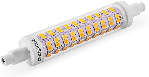 Goodland R7S Led Lamp 110V 10W 118mm Ceramic 360 Degree Beam Angle Halogen Replacement LED Floodlight (Daylight White | 6000K)