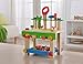 EverEarth Toddler Workbench with Tools. Wooden Building Set Hammer Toy