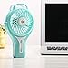 TianNorth Misting Fan Mini USB Handheld Humidifier Mist Water Spray Air Condictioning Moisturizing Fan Portable Face Spray Mist Humidifier (Blue)