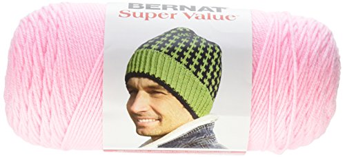 Bernat Super Value Yarn, Baby Pink, Single Ball