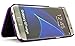Bastex Galaxy S7 Edge Case, Purple Hidden Back Mirror Wallet Case with Stand Feature and Card Holder for Samsung Galaxy S7 Edge G935