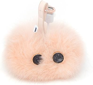 Power Fur Pom Fashion Accessory Power Bank 2000 mAH iPhone &amp; Android (Pink Lemonade)