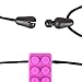 Chewelry Sensory Chew Necklace for Boys & Girls - Chewlery Necklaces for Kids with ADHD, SPD, Autism - Chewy Oral Motor Chewing Toys - Teething Silicone for Children with Anxiety - Brick Style 5 Pack
