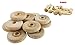 Wood Wheels - 100 Pack with Free Axle Pegs - Made in USA (.75