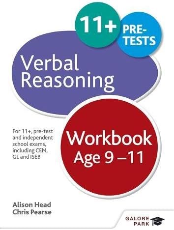 Verbal Reasoning Workbook Age 9-11: For 11+, pre-test and independent school exams including CEM, GL and ISEB