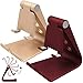 SourceTon 2 Packs Multi-Angle Adjustable Cell Phone Stand, Portable Sturdy Plastic Desk Stand Mount Fits All Smart Phones Charging with Anti-Slip Base and Convenient Charging Port, Fits mini Tablet