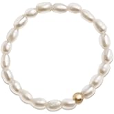 GloamLove 14K Gold Filled ring, dainty stackable handpicked premium 1.8-2mm cultured freshwater pearl ring women's