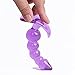 NWDoll Crystal Jellies - TPE Butt Plug Massagers - Ribbed Dildo/Anal Plug - For Beginners (Purple)