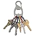 Nite Ize KeyRack, Stainless Steel Carabiner Key Chain With Bottle Opener + 6 Colorful Plastic S-Biners To Hold + Identify Keys, Stainless Steel