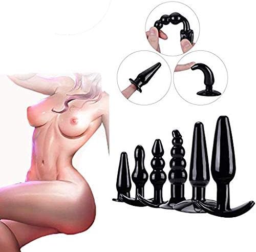 Waterproof Comfortable Long and Small Silicone Anals Pl'ugs Training Kit6pcs 02
