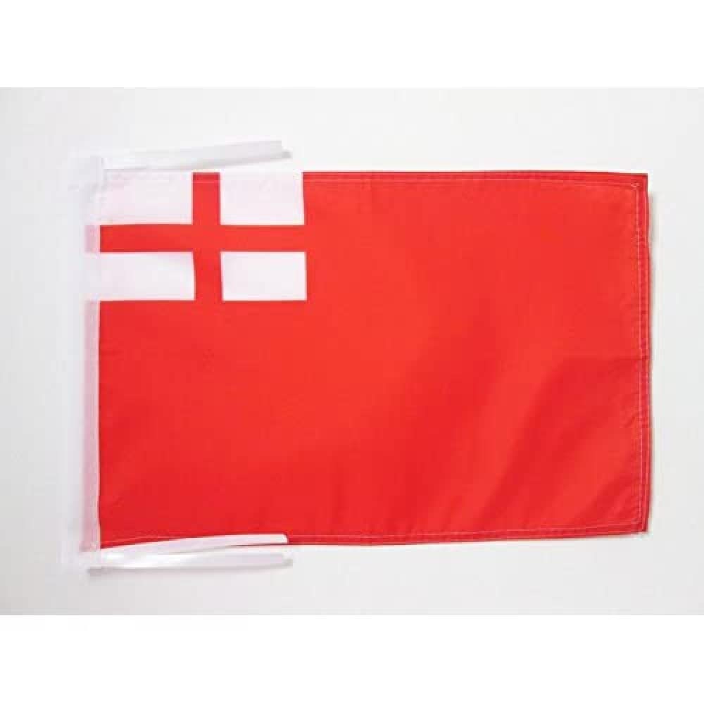 AZ FLAG - British 1620-1707 Red Ensign Flag - 18'' x 12'' - 100% Polyester United Kingdom historic Small Banner with Two Cords - Fade Resistant - Vivid Colors - 18x12 in - 45x30 Cm