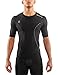 Skins Men's DNAmic Compression Short Sleeve Top, Black, Small