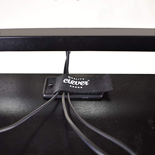 Cord Clips, 10 Pack, Securely Holds Any Cable Bundle, Mount with Built-In 3M Tape or Screws, Flexible and Easy Solution for Managing Cables and Wires Around Your Office, Home, Workshop, or Garage.