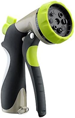 Aviss Garden Hose Nozzle Spray Nozzle Hand Sprayer with 8 Patterns Watering Nozzle&High Pressure Suitable for Car Wash, Cleaning, Watering Lawn and Garden (Green)