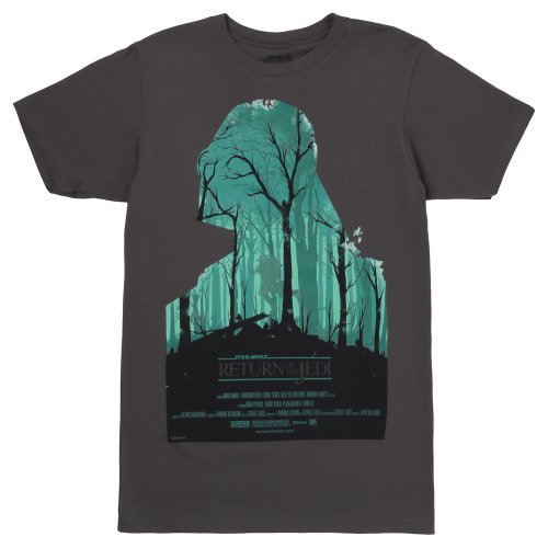 Star Wars Return of the Jedi Darth Vader Silhouette Poster Shirt (Large)