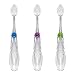 RADIUS Tour Travel Brush & Case with Replaceable Brush Head ADA Accepted Toothbrush Improve Gum Health - Purple Orange Red - Pack of 3