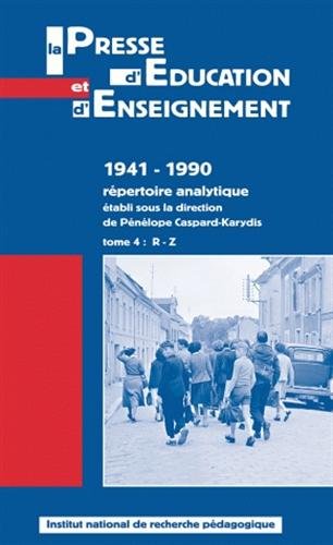 La  presse d'éducation et d'enseignement, 1941-1990