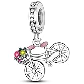 CYCUFF 925 Sterling Silver Charms Suitable for Charm Necklaces, Bracelet Pendants Beads Jewellery Gift for Women Family Friends