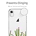 Unov Case Compatible with iPhone XR Case Clear with Design Slim Protective Soft TPU Bumper Embossed Pattern 6.1 Inch (Cactus Succulents)