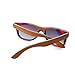 Arctic Penguin Skateboard Sunglasses Wood Glasses Polarized Fishing Sun Shades for Men UV400 Protection with Bamboo Case 52mm (Coffee, Grey)