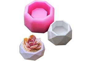 NINEXY Flower Pot Silicone Mold,DIY Succulent Plants Concrete Planter Vase Gypsum Cement Molds Clay Mould Candle Holder Mold