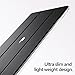 Poetic Slimline iPad Pro 12.9 Case SlimShell Slim-Fit Trifold Smart Cover Stand Folio Case with Auto Wake/Sleep for Apple iPad Pro 12.9 (1st Gen 2015) / iPad Pro 12.9 (2nd Gen 2017) Black