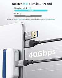 PHIXERO USB 4 Cable Compatible with Thunderbolt 4