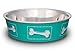 Loving Pets Coastal Bella Bowl for Dogs, Medium, Aqua Sea