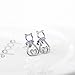 Cat Stud Earrings for Women Sterling Silver Mini Pet Cats Earrings Jewelry Studs