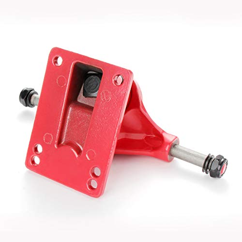 LOSENKA Crusier Skateboard Trucks 3.25-inch for 22-inch Fish Skateboard Aluminum Alloy Truck (2 Sets) (red)