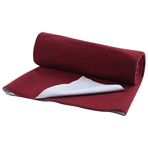 OYO BABY - Waterproof Bed protectors for Kids / Babies / incontinence / Hypoallergenic / Anti-slip / Crib Sheets / Pads / Diaper changing pad cover / liners … (Medium - ( 100cm X 70cm), Maroon) - Thumbnail 6