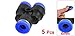 uxcell 5 Pcs 3 Ways 6mm to 6mm Coupler Y Style Tube Quick Joint Push in Fittings