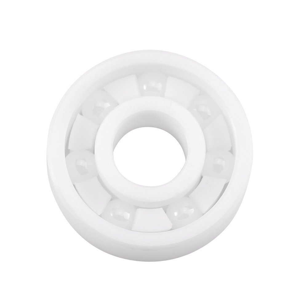 White ZrO2 Mini Ceramic 608 Ball Bearing for Fingertip Toy 8 * 22 * 7mm