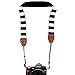 Camera Shoulder Neck Strap by Morxy – Modern Belt For All DSLR Camera Nikon/ Canon/ Sony/ Olympus/ Fujifilm/ Pentax - Perfect Gift For Women (Black and White Stripes)