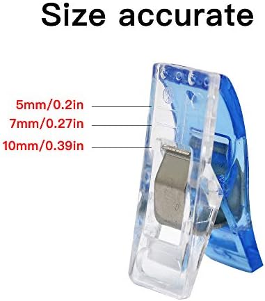 Multipurpose Stitching Clips, Assorted Colours Quilt Clips for Stitching Craft Clamps Crafting Crochet Knitting Quilting Crafting Blinder Clips, Pack of fifty