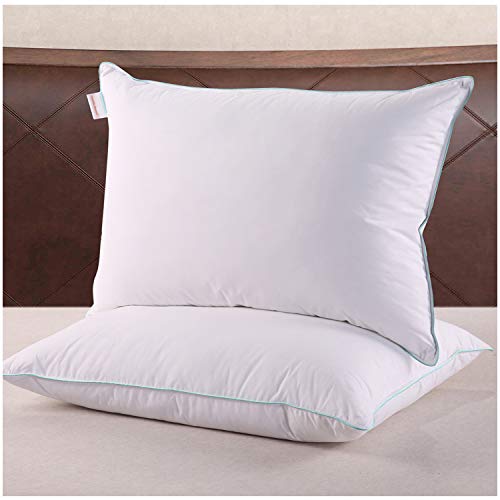 Homelike Moment Down Feather Pillows King 2 Pack Feather Bed Pillows