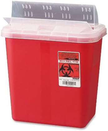 clear storage bins with red lids