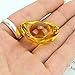 WSSROGY 6 Pcs 35mm Yellow Crytal Feng Shui Golden Ingot/Chinese Gold Yuan Bao for Home/Office Wealth Fortune Ornament