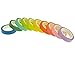 DPIST® Washi Tape Set 10x Decorative Washi Rainbow Sticky Paper Masking Adhesive Tape Scrapbooking DIY