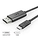 USB C to DisplayPort Cable (4K@60Hz, 2K@165Hz), uni Sturdy Aluminum DisplayPort to USB C Cable [Thunderbolt 3 Compatible] for MacBook Pro, MacBook Air/iPad Pro 2019, XPS 15, Surface Book 2 and More primary
