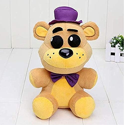 rvs 25cm FNAF Five Nights at Freddy Plush Toys Nightmare Fredbear Golden Freddy Fazbear Plush Toys Doll 25cm Purple Hat