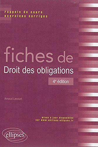 Fiches de droit des obligations