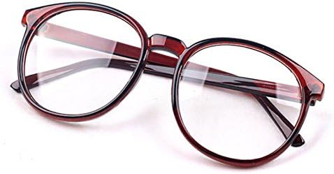 Vintage Unisex Men Women Retro Round Frame Charm New Eyeglasses Glasses Cute #Transparent Tea